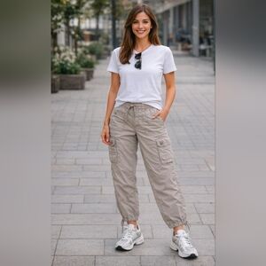 Natural Reflections Light Gray Capris